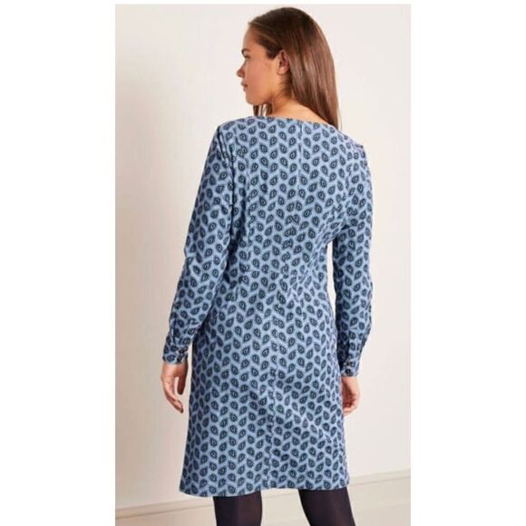 Boden Caroline Blue Corduroy Sheath Dress - Picture 2 of 16